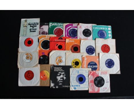 60s SINGLES - Collection of 23 x 7" singles to include some interesting sides. To include Heaven - Brass Rock 1 (CBS promo - 