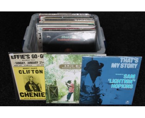 BLUES - Great collection of 50 x original title LP's to include early issues, reissue compilations and a few recent issues. T