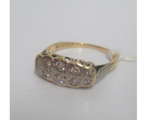 A twin row diamond ring.