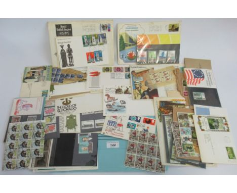 A collection of vintage first day covers.
