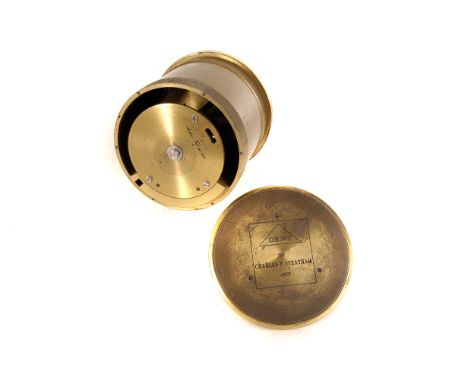 A Dent for Charles F Steatham incline clock mechanism,  dated 1973