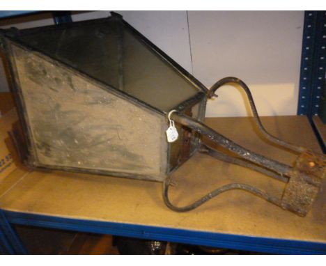A large vintage copper street lamp 