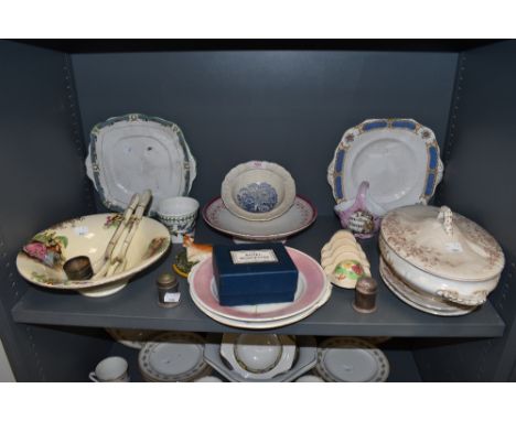 A selection of ceramics including Port Merion and Royal Worcester