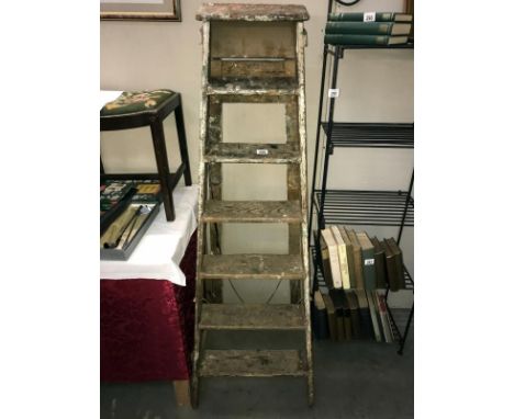 A vintage wooden step ladder, COLLECT ONLY