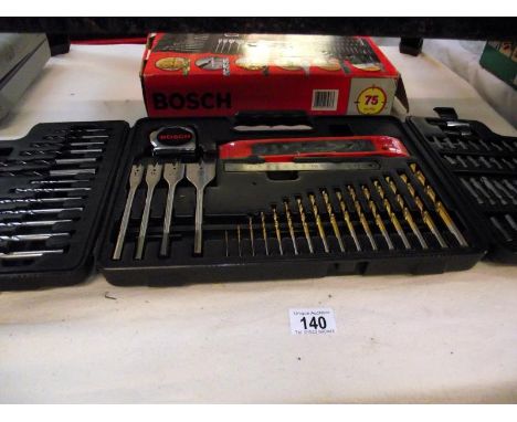 A Bosch titanium 75pc drill bit/screwdriver set