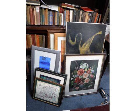 A COLLECTION OF PICTURES AND PRINTS including a poster for Marilyn Monroe as photographed by Burt Stern 'The Last Sitting'