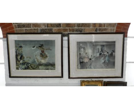 WILLIAM RUSSELL FLINT: A signed print 'The Dancer' and another similar