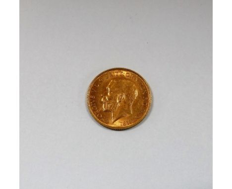 A GOLD HALF SOVERIGN 1914