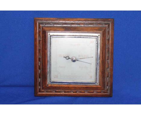 SMITHS OAK WALL BAROMETER