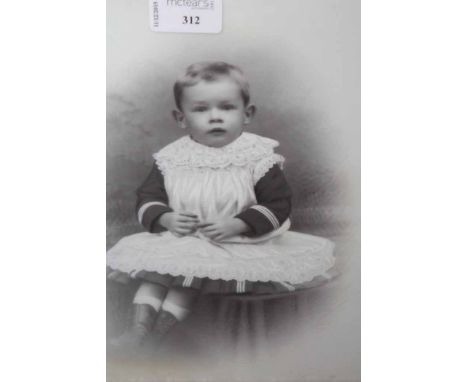 VICTORIAN PORTRAIT PHOTOGRAPH OF A YOUNG BOY
on glass, framed and glazed