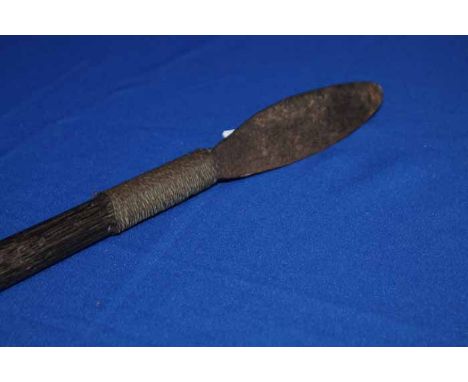 TRIBAL BLOW PIPE/SPEAR
with bone mouthpiece, 170cm long