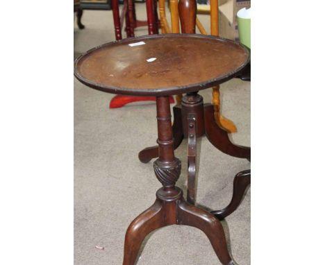 THREE MAHOGANY TRIPOD WINE TABLES
the largest 76cm high 