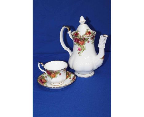 ROYAL ALBERT OLD COUNTRY ROSES PART TEA AND COFFEE SET
including cups, saucers and side plates, sugar and cream, tea pot, etc