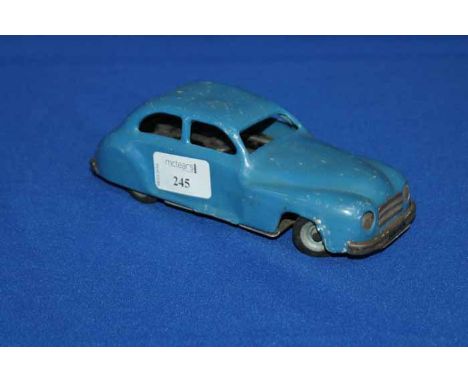 1950'S CHAD VALLEY HARBORNE ALUMINIUM BLUE CAR