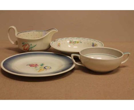 LOT OF SUSIE COOPER TABLE WARE
including various designs and patterns of dinner plates, sideplates, bowls; together with a gr