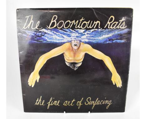 THE BOOMTOWN RATS; an album,'The Fine Art of Surfacing', bearing the signatures of the band to the rear of the sleeve. We hav