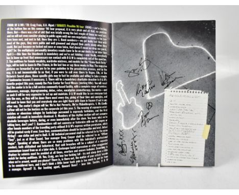 STEELY DAN; 'Art Crimes '96' programme bearing the signatures of the band members to the interior.We have not authenticated t