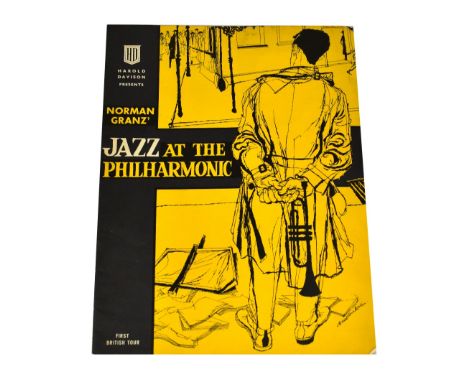 JAZZ; 'Jazz at The Philharmonic', bearing the signatures of Oscar Peterson, Roy Eldridge, Dizzy Gillespie, Stan Getz, Coleman