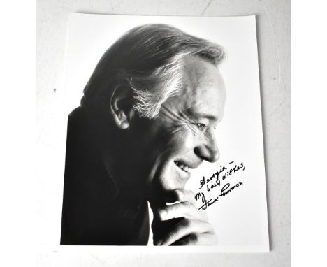 JACK LEMMON; a black and white photograph bearing his signature.We have not authenticated this signature, please satisfy your