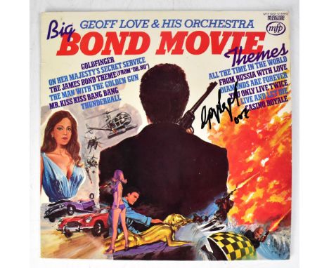 JAMES BOND; 'Big Bond Movie Themes' LP, bearing the signature of George Lazenby.We have not authenticated this signature, ple
