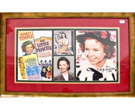 THE LITTLE PRINCESS; a framed montage relating to the film comprising an advertising slip and three coloured photographs, inc