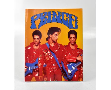 PRINCE; a programme bearing the megastar's signature and inscribed 'To Jackie' to the front cover.We have not authenticated t