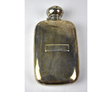 A Victorian hallmarked silver hip flask, James Deakin &amp; Sons, Chester 1888, approx 3.7ozt.