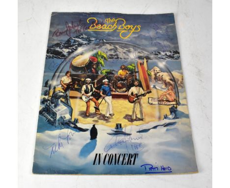 THE BEACH BOYS; 'The Beach Boys in Concert', a 1980 programme bearing the signatures of the band.We have not authenticated th