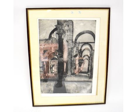 ALISON NEVILLE (British, born 1945); coloured etching 'Sano Spirito III', artist's proof, signed, 74.5 x 53cm, framed and gla