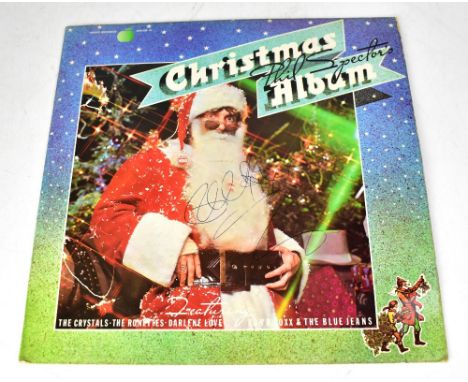 PHIL SPECTOR; LP, 'Phil Spector's Christmas Album', bearing his signature and that of Darlene Love, etc.We have not authentic