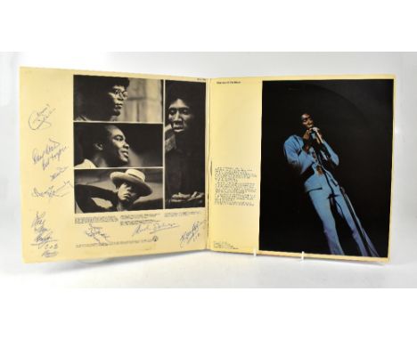 CHAIRMEN OF THE BOARD; an album bearing three signatures to the back cover.We have not authenticated these signatures, please