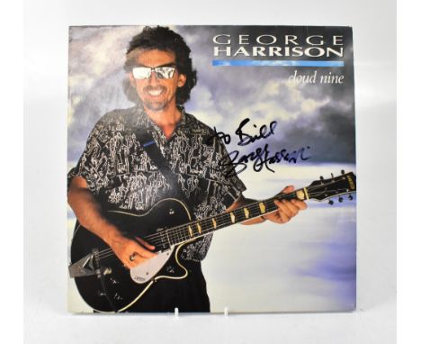 GEORGE HARRISON; 'Cloud Nine', an album bearing the megastar's signature to the cover.We have not authenticated this signatur
