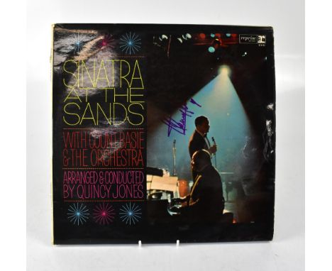 FRANK SINATRA; 'Sinatra at the Sands', double album in gatefold sleeve bearing the star's signature.We have not authenticated