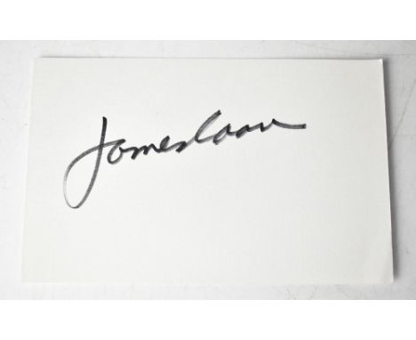 JAMES CAAN; a card bearing his signature.We have not authenticated this signature, please satisfy yourself as to the veracity