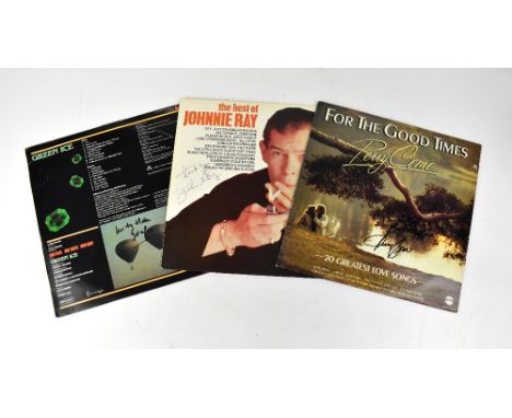VARIOUS ARTISTS; three albums bearing the signatures of Perry Como, Johnnie Ray and Bill Wyman (3).We have not authenticated 
