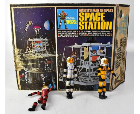 A Mattel Major Matt 'Man in Space Space Station', in original box, together with various related accessories, including a jet