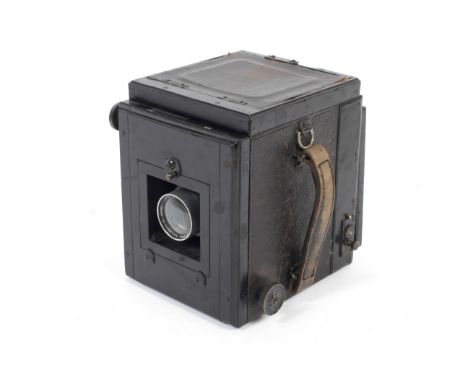 A Thornton Pickard Duplex Ruby Reflex plate camera. With a 6 inch Isostigmar 1:4.5 series I lens