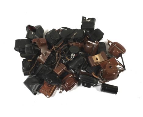 A collection of camera and lens cases. To include makers such as Kodak, Zenit, Tamron, Agfa, Canon and Minolta