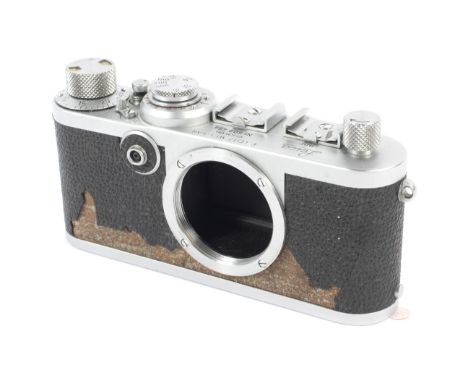 A Leica If 35mm rangefinder camera body, 1956. Serial number 808454