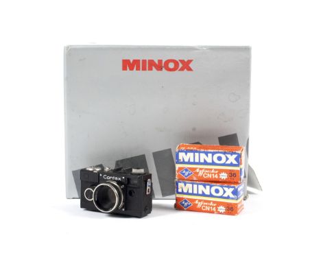 A Minox Contax I Classic Collection sub-miniature film camera. With two rolls of Agfacolor CN14