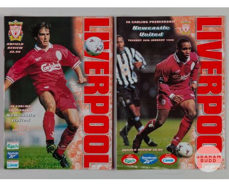 Rare Liverpool v. Newcastle United postponed match programme, 31st August 1997, this programme relates to the match which was