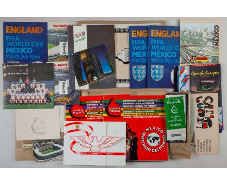 An official 1986 Mexico World Cup Host City pack, the pack with England brochure, signed by the squad, management and officia