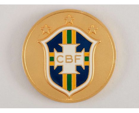 10th Anniversary medal awarded to the players of the 1970 Brazil World Cup team, inscribed CBF, the reverse inscribed X ANIVE