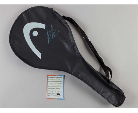 An Andre Agassi signed Head tennis racket bag.