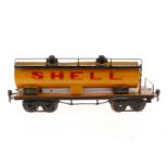 Märklin Shell Kesselwagen 1954, Spur 1, HL, Hahn und Galerie ersetzt, LS tw ausgeb., gealterter