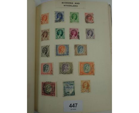 Black 'Kent' stamp album of British Empire and Commonwealth African countries, incl South Africa, plus Oceanic isles. 