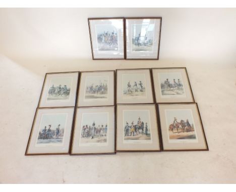 A set of ten military prints 32 x 23cm 