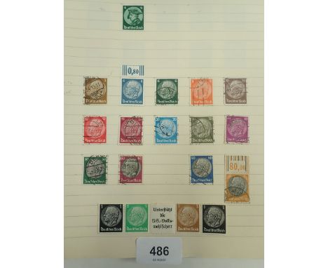 Black album of German mint and used stamps, mainly from 1880's to 1950's, covering Empire, Weimar Republic (incl inflationary