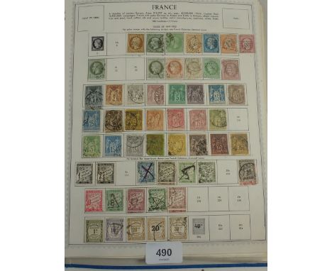 Album of France and Colonies stamps from 1850's on including defin/commem, postage due, railway, air, local, military (FM), s
