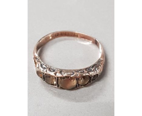 HALLMARKED 9CT GOLD RING SIZE P